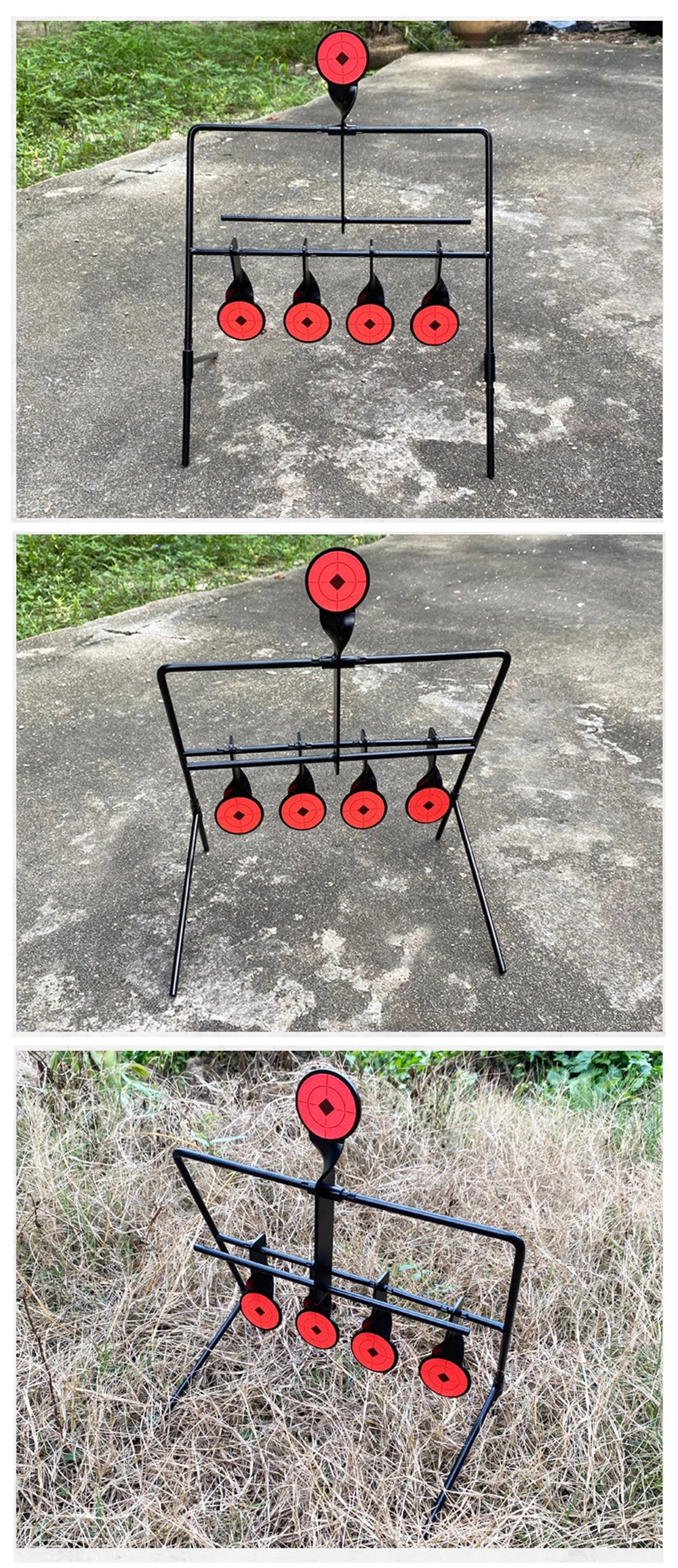 Rotating Target Reset Shooting for Rifle Pistol CS Outdoor Hunting Training Aim Practice Accessories Wind Chime Shooting Target