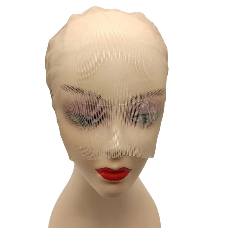 Full lace 360 cap braiding front lace cap to make wig human hair lace frontal wig large cap Adjustable Stretch