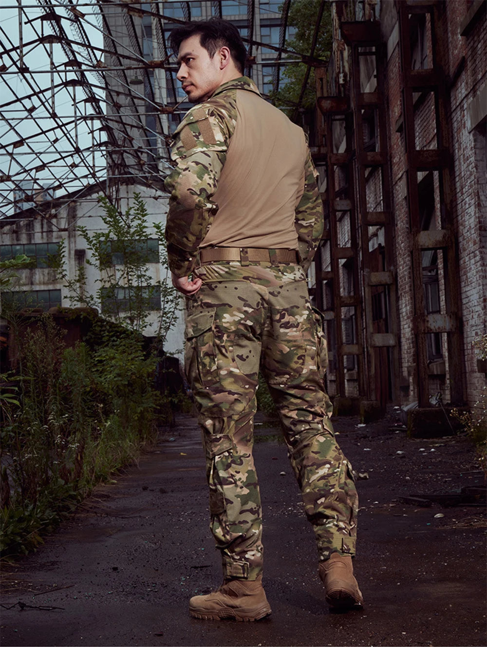 Men Combat Camo Cargo Pants Outdoor Tactical Training Trousers Camouflage Multicam Trekking Hunting Clothes