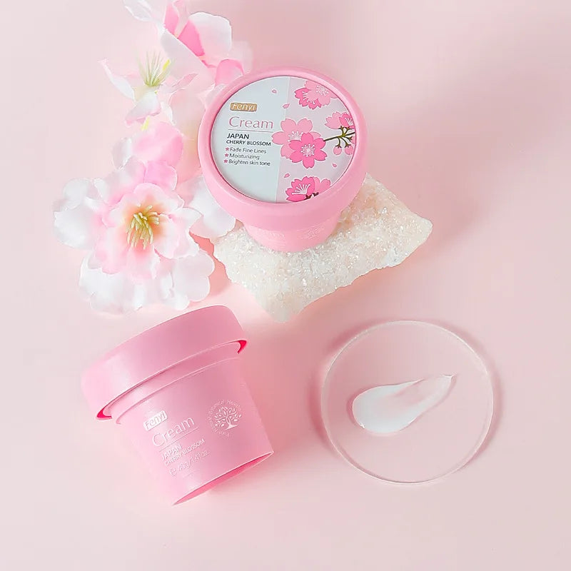 Cherry Face Cream Anti-Aging Cream Moisturizing Anti-Wrinkle Collagen Hyaluronic Acid Cream Skin Care Cosmetics 40g