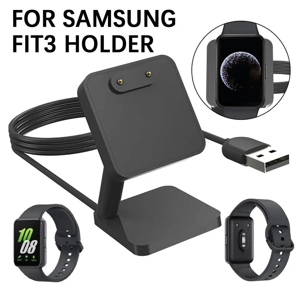 Stand For Samsung Galaxy Fit 3 Charger Holder Bracelet Base USB Charging Cable Dock Station Holder For Samsung Fit3 Mini Charger