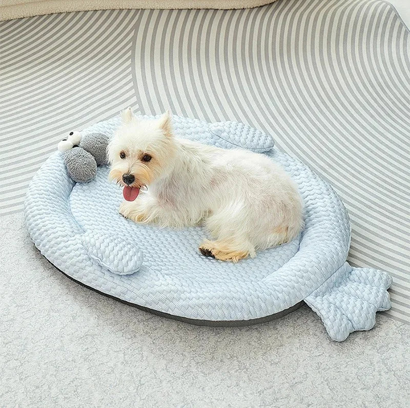 Dog Cooling Beds Puppy Supplies Accessories Summer Bed Medium Mat Pet Baskets Products Blanket Dogs Pets Cats Beds