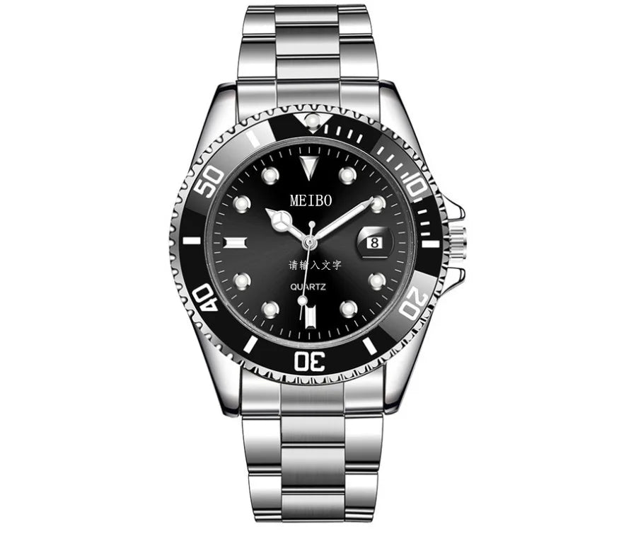 Kegllect Luxury Stainless Steel Geneva Business Calendar Date Men Watches
