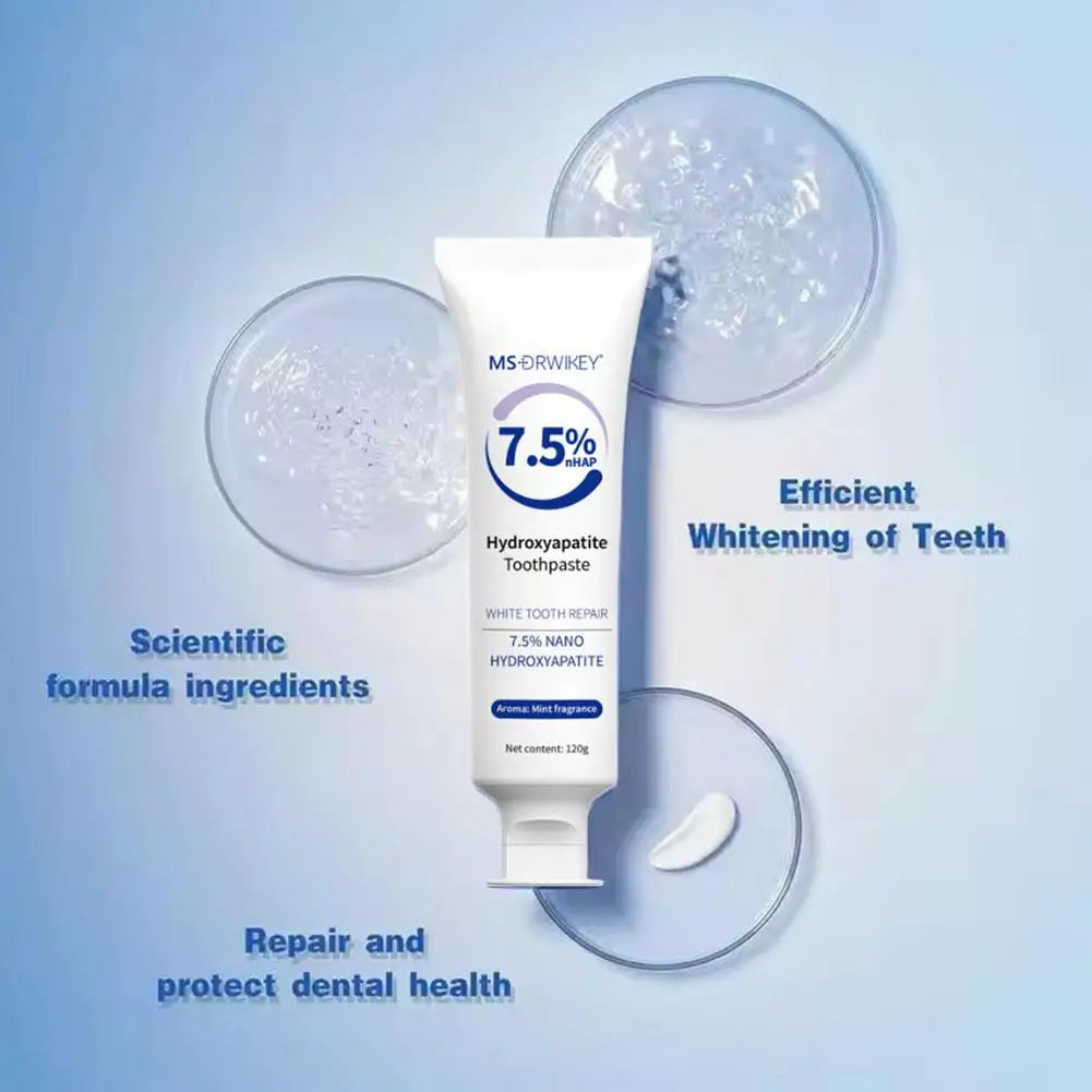 120g Hydroxyapatite Toothpaste,Gentle Mint,Breath Refreshing Whitening Toothpaste,Intensives Stain Removal Tooth Paste,Oral Care