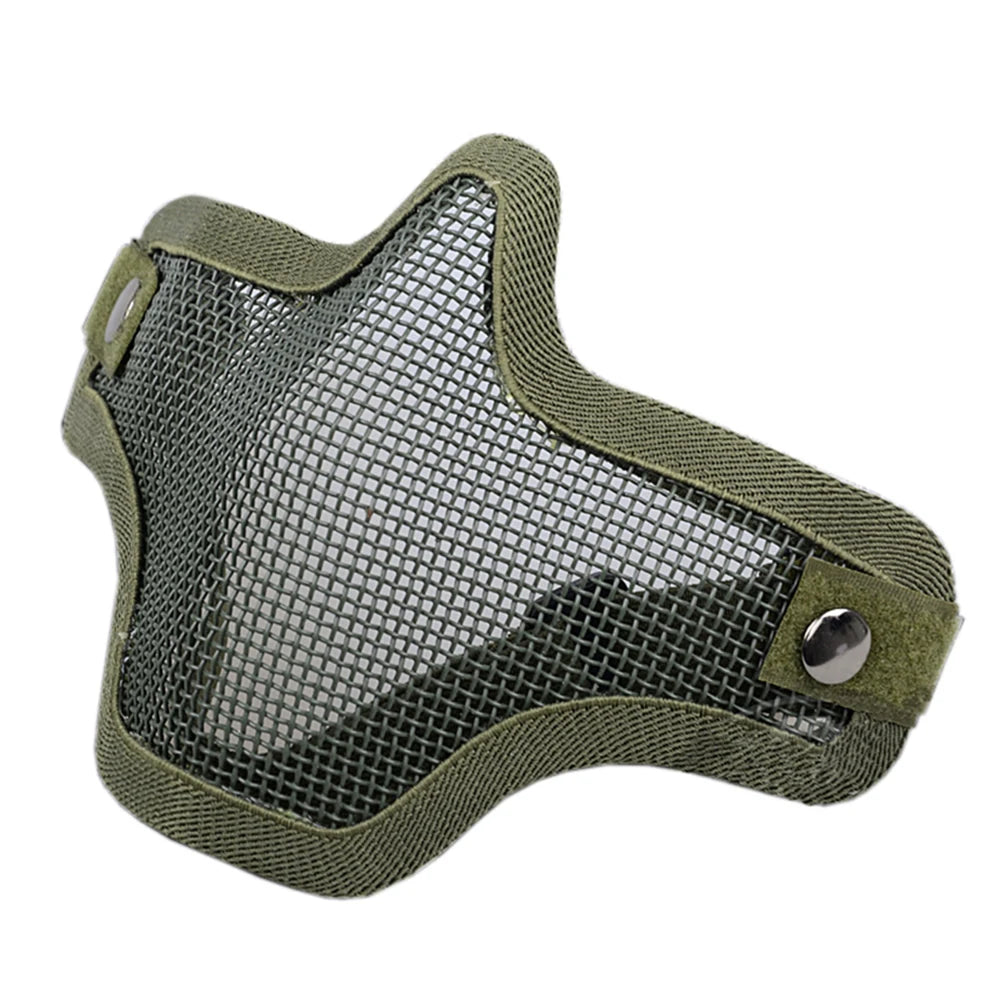Tactical Airsoft Mask Outdoor Hunting Metal Wire Mesh Protective Mask BB Gun Shooting Paintball Accessories
