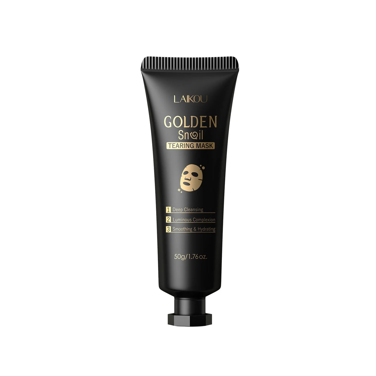 Laikou Peel Off 24K Gold Snail Collagen Mask Reduce Blackheads Deep Cleaning Oil-Control Shrink Pores Hydrating Smooth Face Care