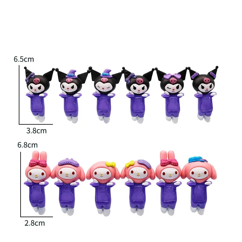 Kuromi Melody Blind Box Birthday Gift Series Doll Handmade Tabletop Decoration Cute Collectible Toy Gift
