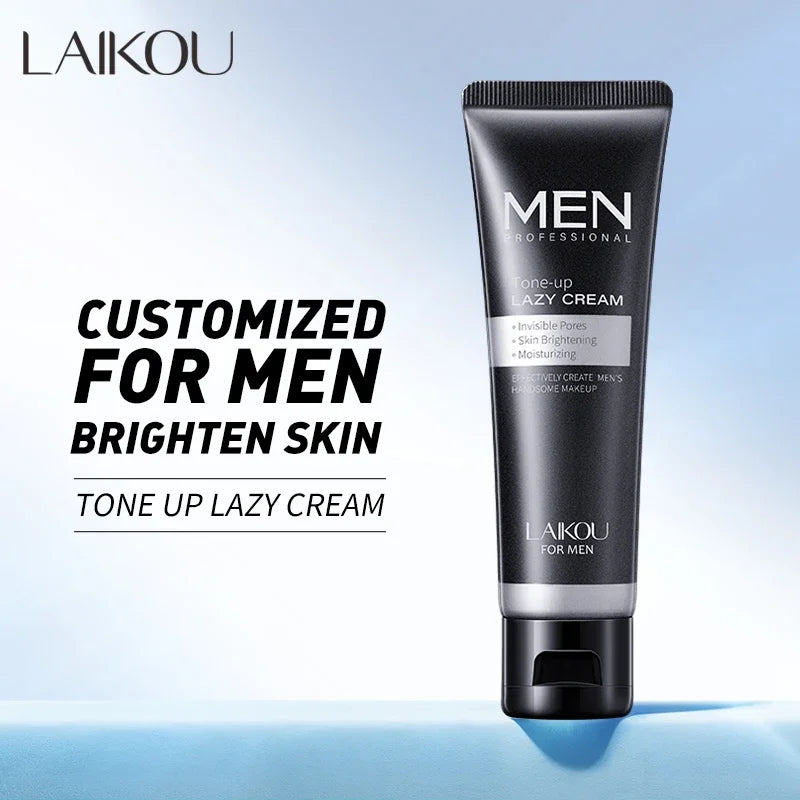 LAIKOU Men BB Cream Revitalising Nourishing Brighten Cream Natural Whitening Face Foundation Tone Up Cream Lazy Concealer 50g