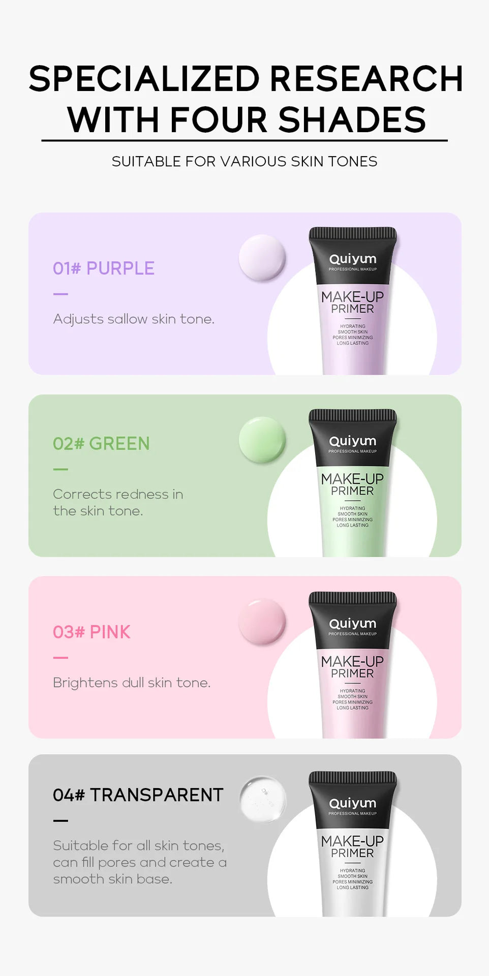 Base Makeup Facial Moisturizing Primer Moisturizing Primer Invisible Pores Smoothing Fine Lines Brightening Moisturizing
