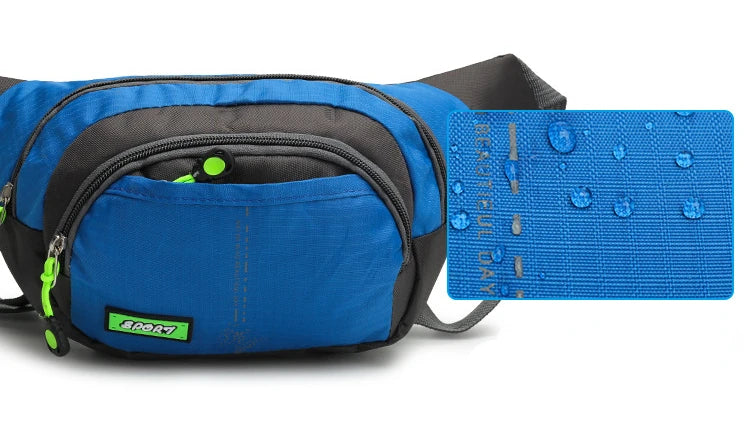 Travel Waist Bag Zipper Outdoor Sports Shoulder Bag Men's and Women's Waterproof Fashion Large-capacity Adjustable