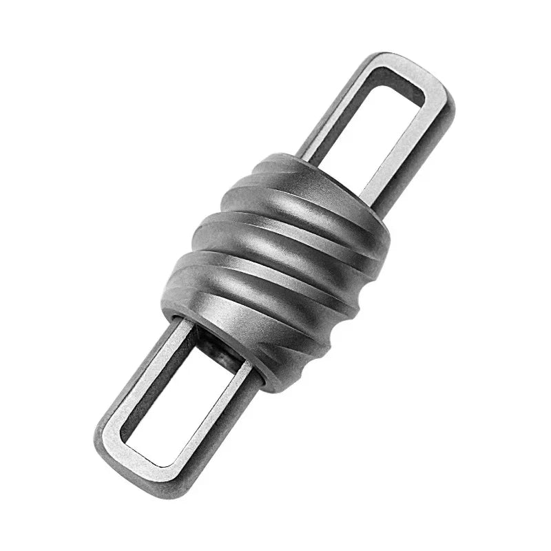1pc NEW Titanium Alloy Keychain Quick Release Car Keychain Mini Quick Opening Metal Ring Buckle Unisex Gray