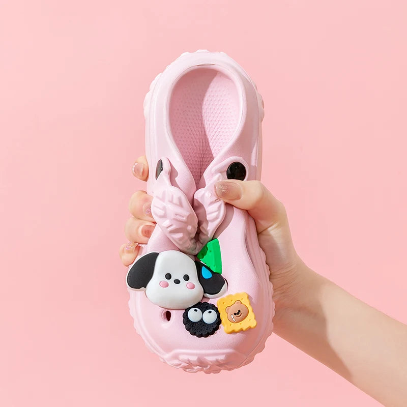 Cute Non-slip girls sandals garden shoes cartoon child baby sandals summer kids slippers high quality beach kids sandals