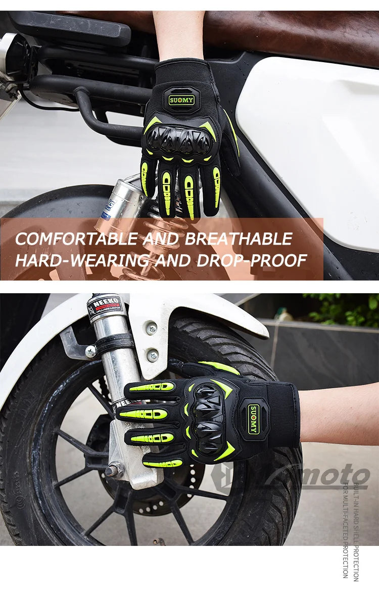 Suomy Motorcycle Gloves Men Women Summer Motorbike Racing Gloves Touch Screen Breathable Motocross Moto Biker Cycling Gloves