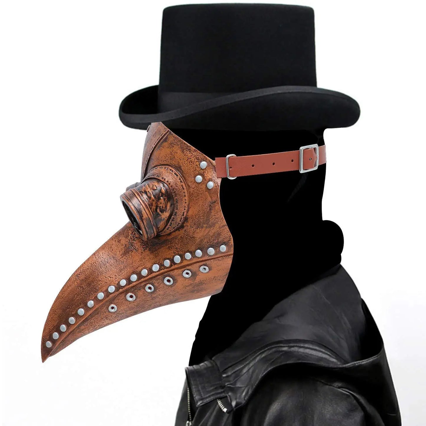 Steampunk Plague Doctor Mask Long Nose Bird Beak Leather Masks Cosplay Party Masquerade Halloween Carnival Costume Props
