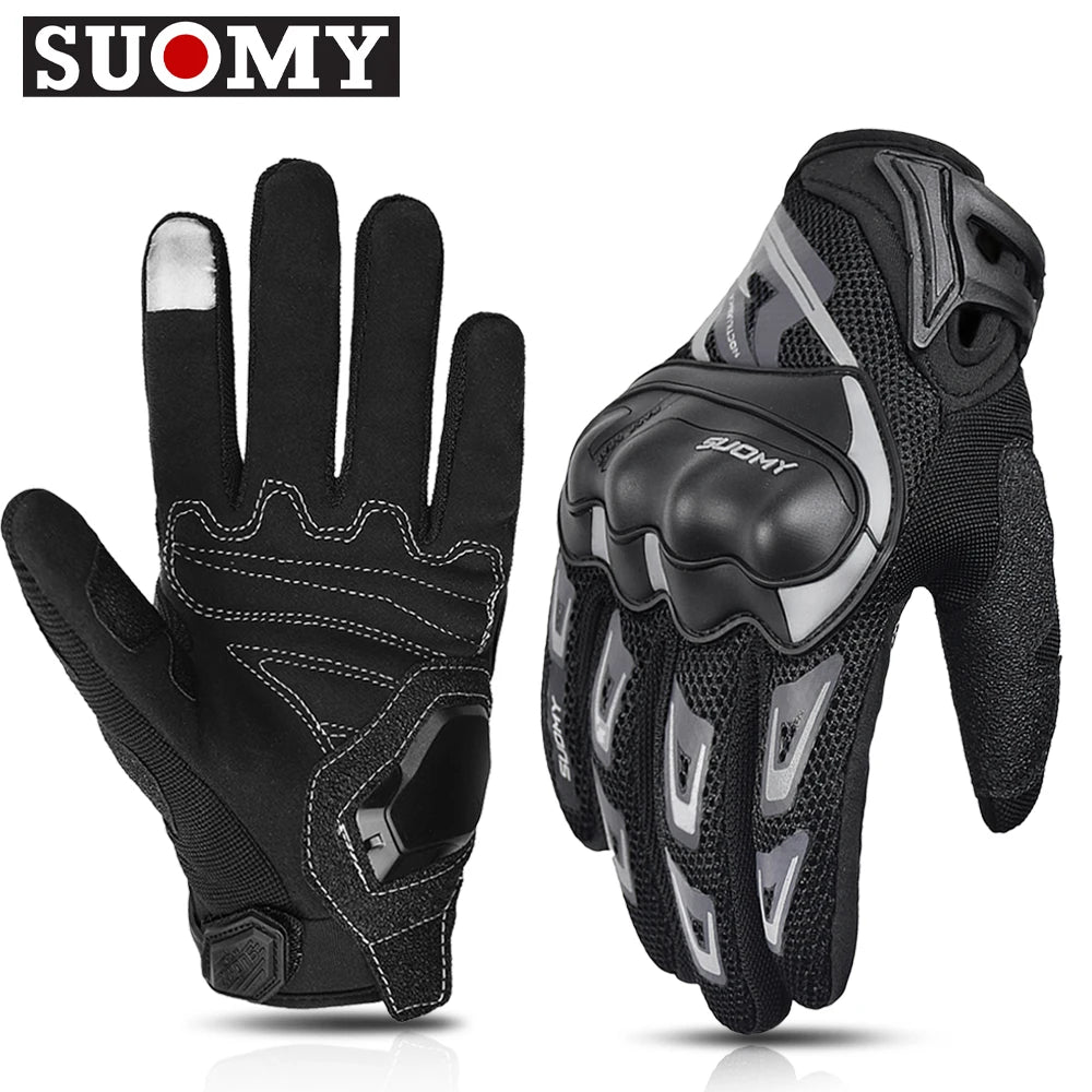 Suomy Motorcycle Gloves Men Women Summer Motorbike Racing Gloves Touch Screen Breathable Motocross Moto Biker Cycling Gloves