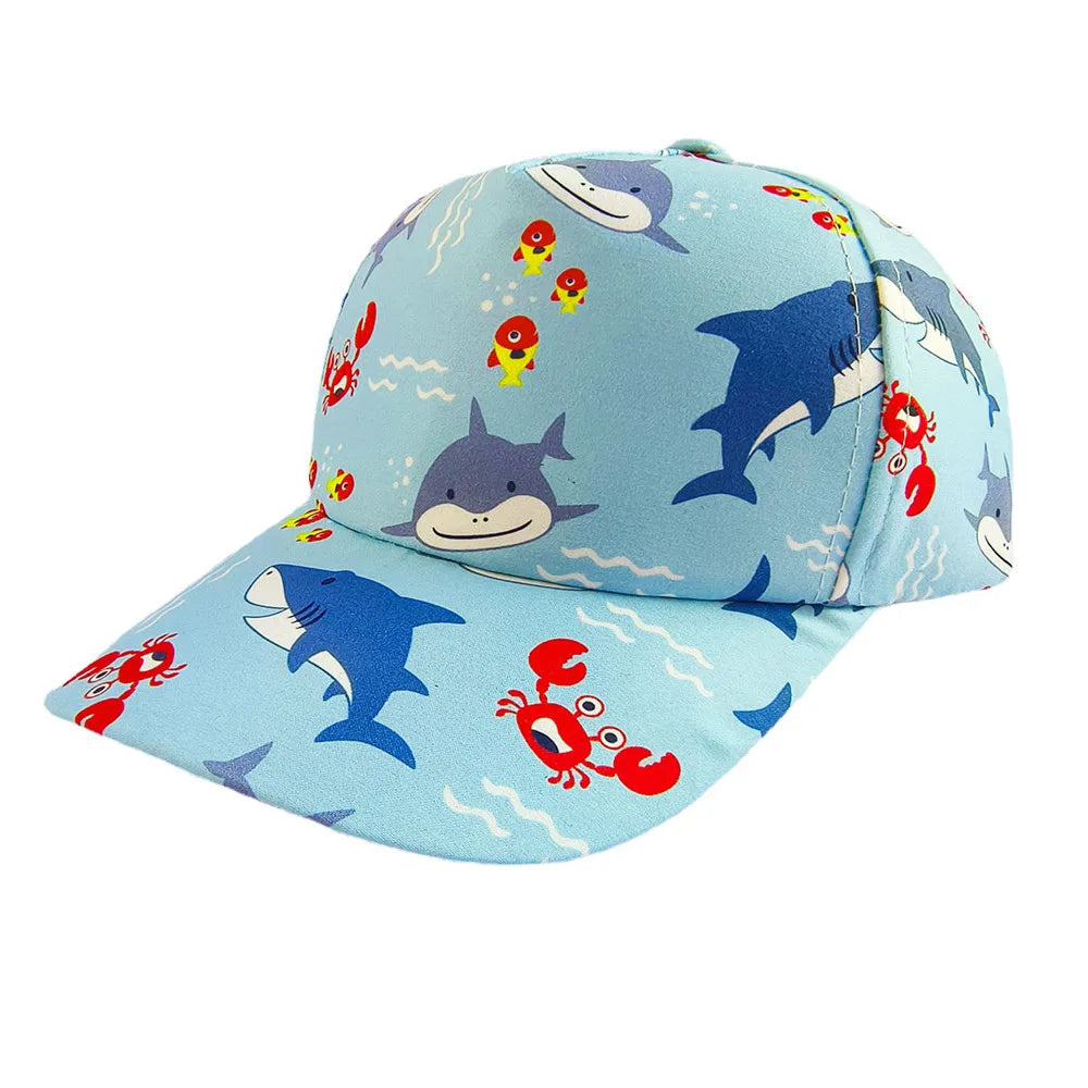 New Cartoon Summer Baby Sun Hat Kids Visor Cap for Boys Girls Travel Baby Baseball Cap Children Beach Sun Cap Accessories