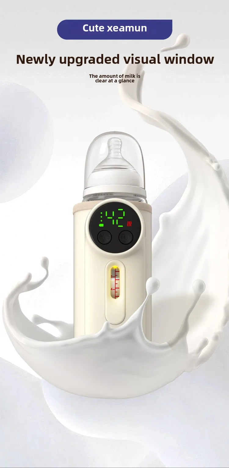 bottle insulation cover neutral constant temperature warm milk cover wireless heating portable battery storage milk warmer