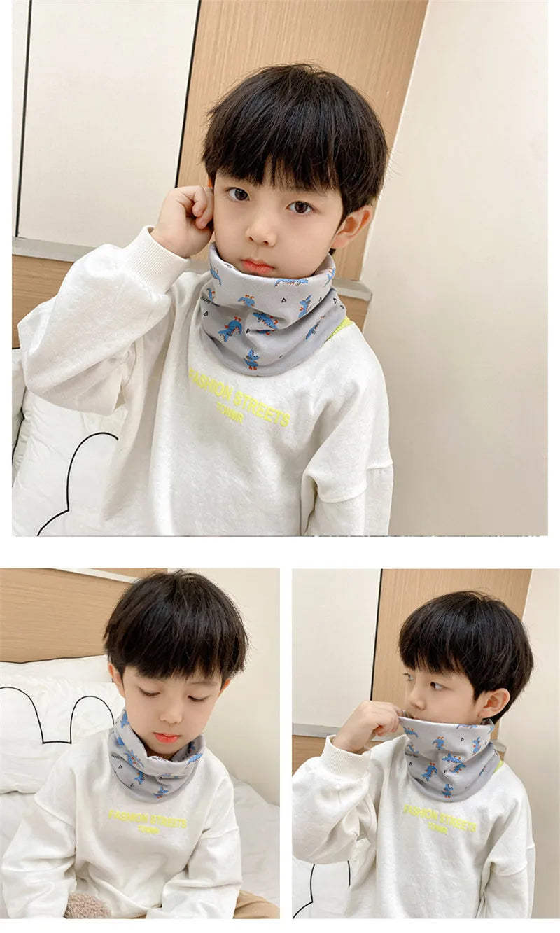 New Spring Autumn Winter Baby Scarf for Boys Girls Infant Scarves Children's Cotton Scarf Kids Warm O Ring Magic Neckerchief