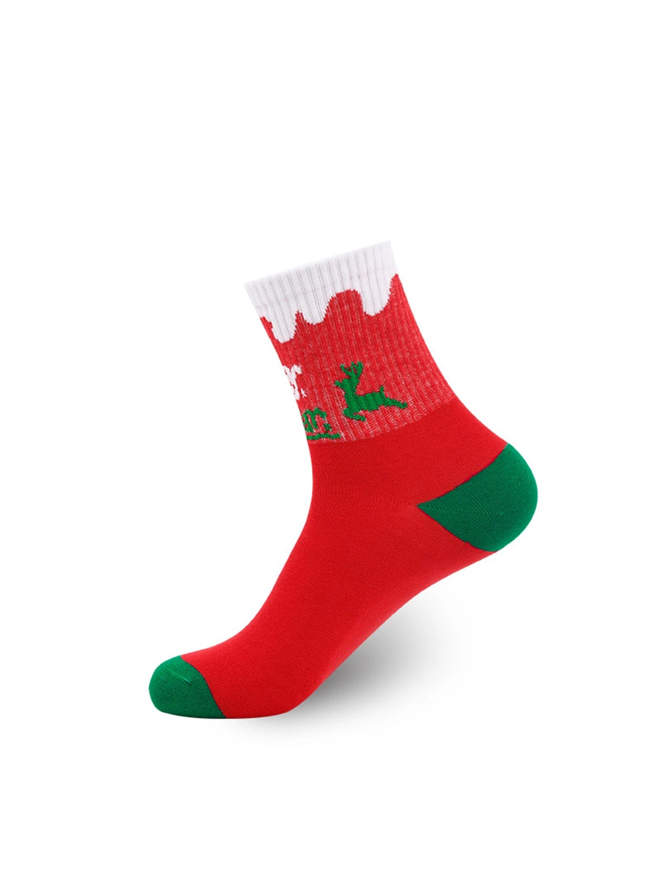 5 Pairs Cartoon Christmas Socks Merry Christmas Gifts Xmas Happy New Year Supplies Snowman Elk Socks Women