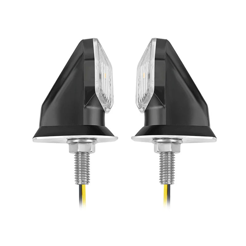 BLALION 2PCS Motorcycle Turn Signal Light LED Amber Lamp Turn Signals Indicators Flashers 12V Flasher Lamp Motorbike Accessories