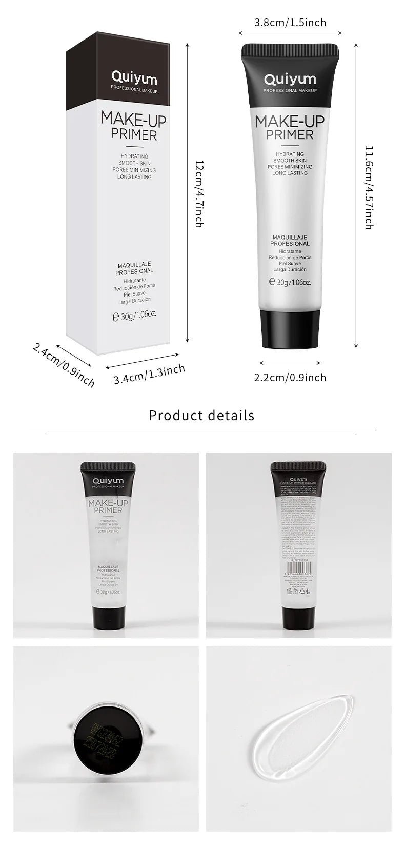 Base Makeup Facial Moisturizing Primer Moisturizing Primer Invisible Pores Smoothing Fine Lines Brightening Moisturizing