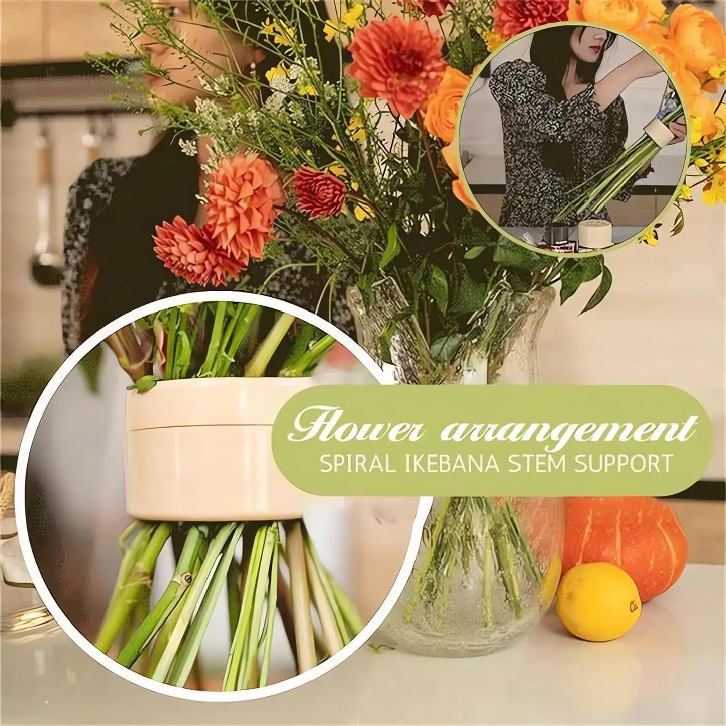 Spiral Flower Stand Ring Spiral Flower Pole Stand Bottle Flower Stand Spiral Diy Bouquet Twist Floral Stand Flower Stand