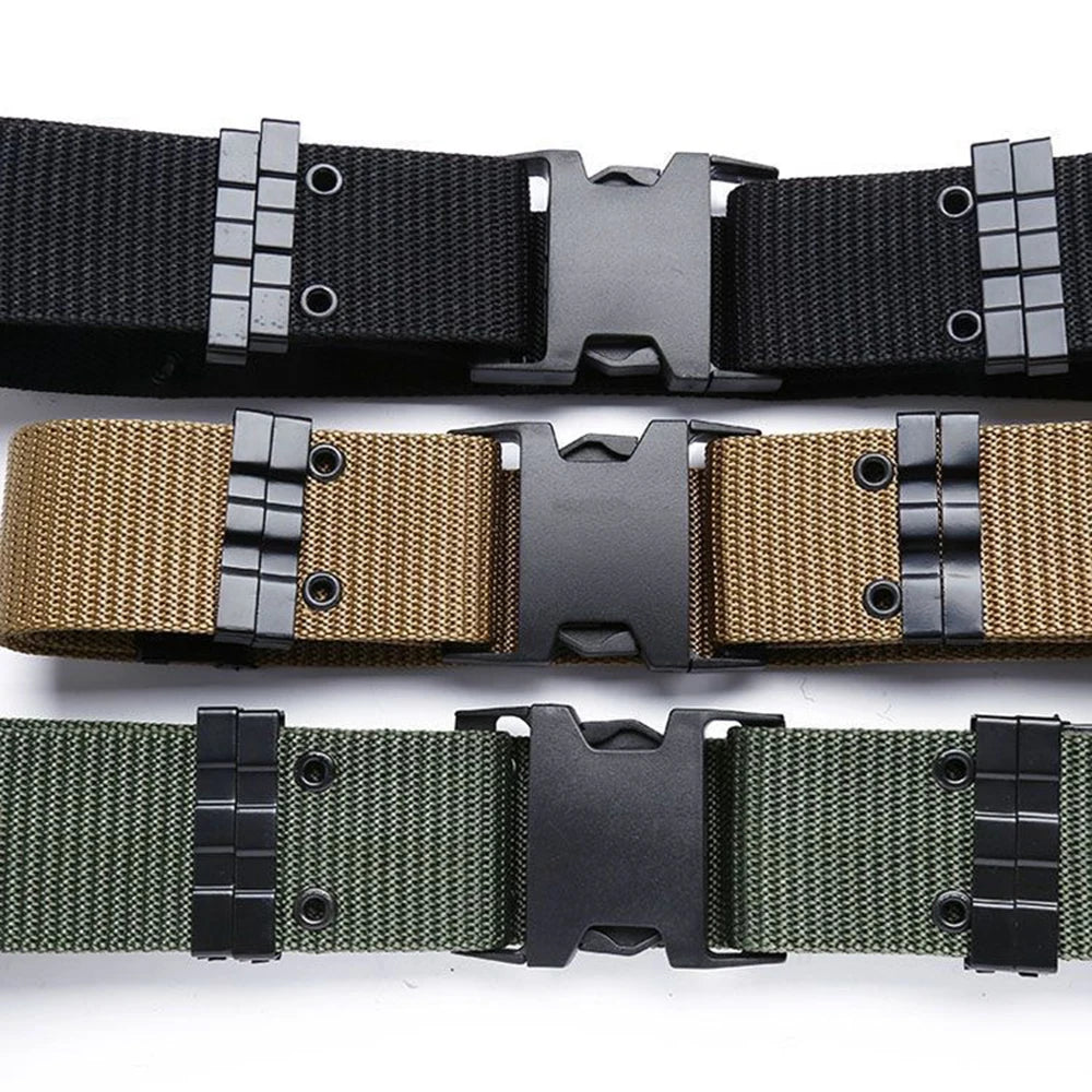 Tactical Quick Release Belt Outdoor Sport Men's Oxford Cloth Belt Hunting Multi Function Combat Belt