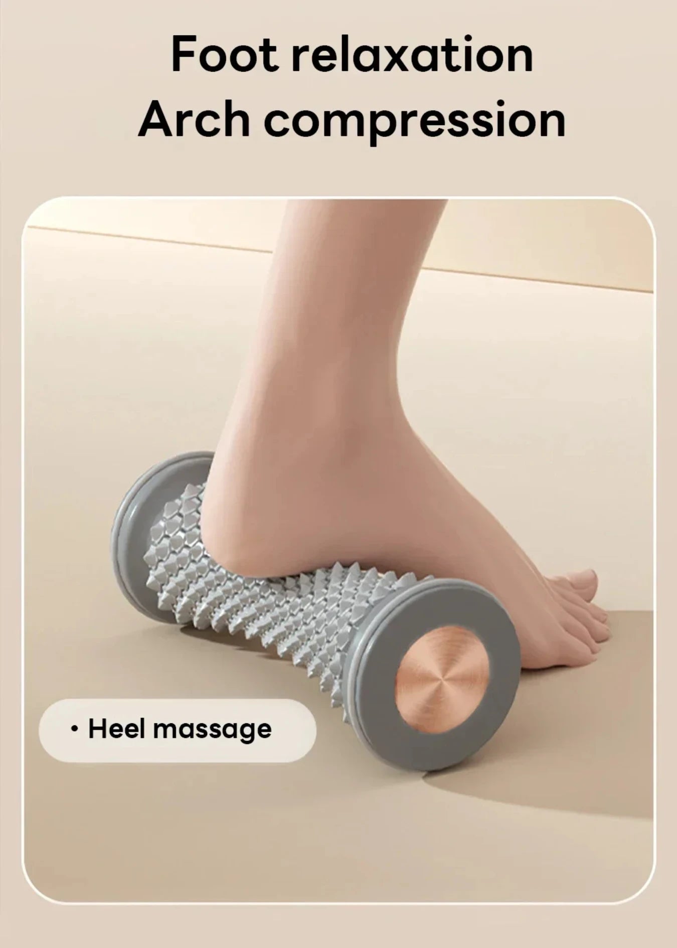 Foot Massager Massage Roller Yoga Massage Ball Plantar Fascia Roller Muscle Relaxation Care Plastic Manual Foot Massager