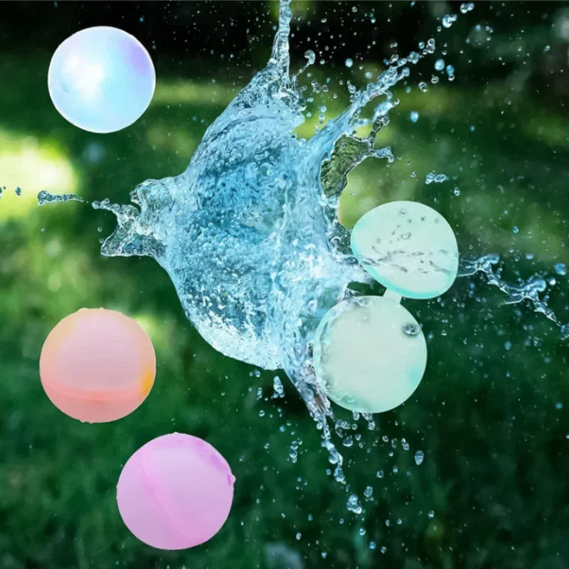 Swimming Pool Magnetic Reusable Water Balloons Refillable Water Balloon Quick Fill Self Sealing Water Bomb Splash Balls for Kids