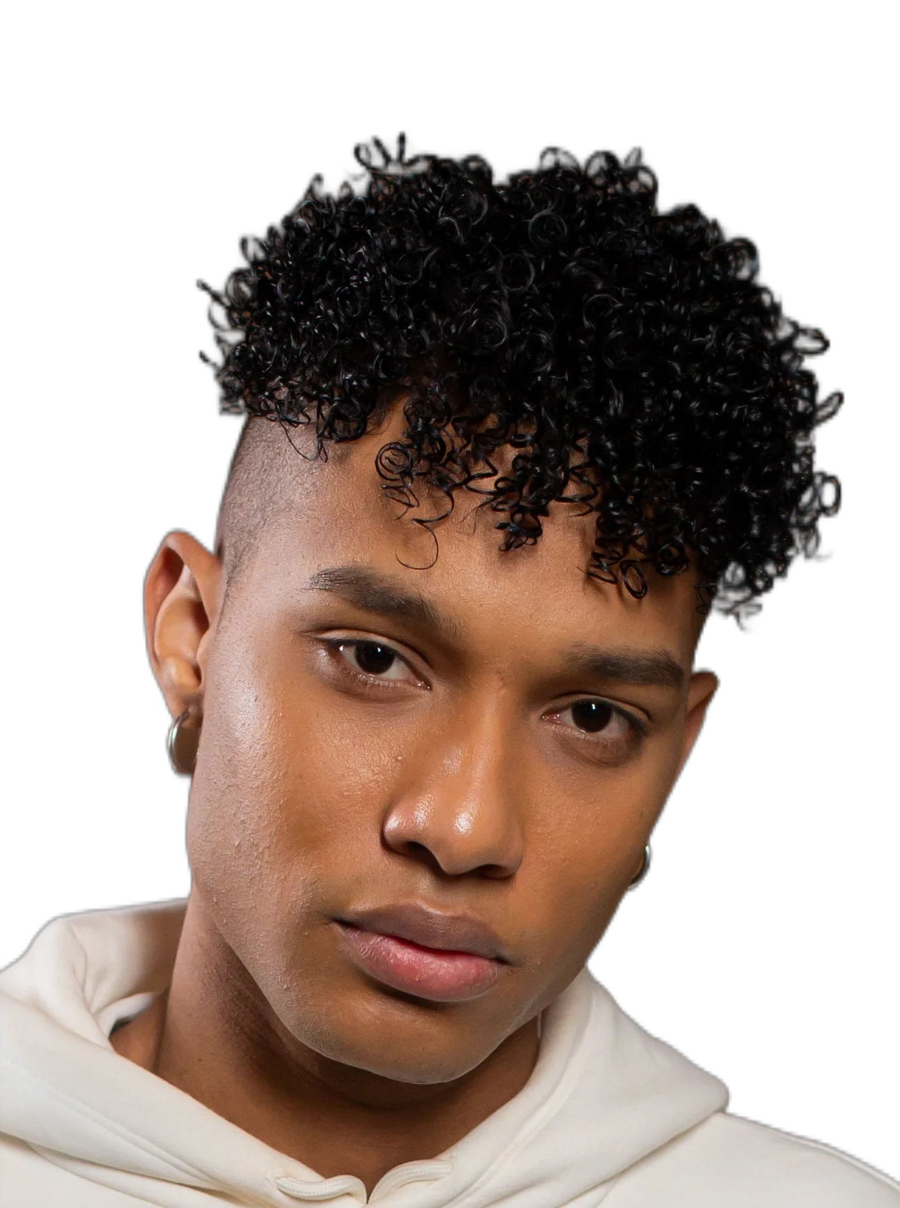 NLW 8mm Afro Curl Men Toupee 10*8 Hair replacement system for Men Full Lace Hair pieces Hair prosthesis Hair units base