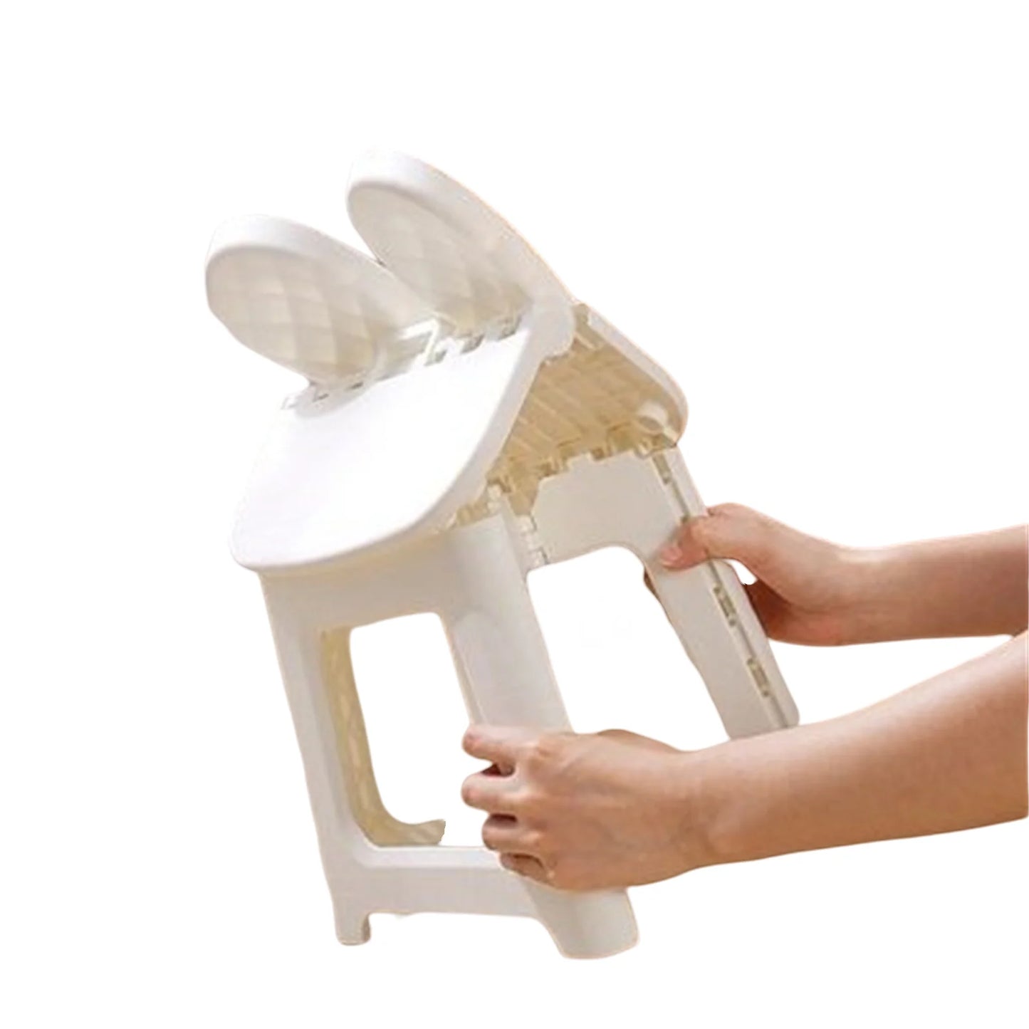 Bunny folding chair back chair thickened portable home chair outdoor creative stool cartoon back chair plastic folding