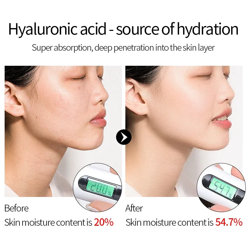 LAIKOU Hyaluronic Acid Face Serum Anti Aging Facial Lifting Collagen Essence Skin Care Whitening Serum 17ml