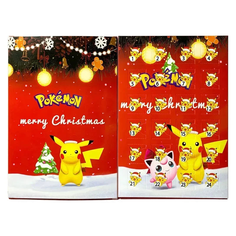 Pokemon Figure Christmas Halloween Advent Calendar Gifts Kawaii Pikachu Anime Figural Action 24Pcs Set Model Kid Toys