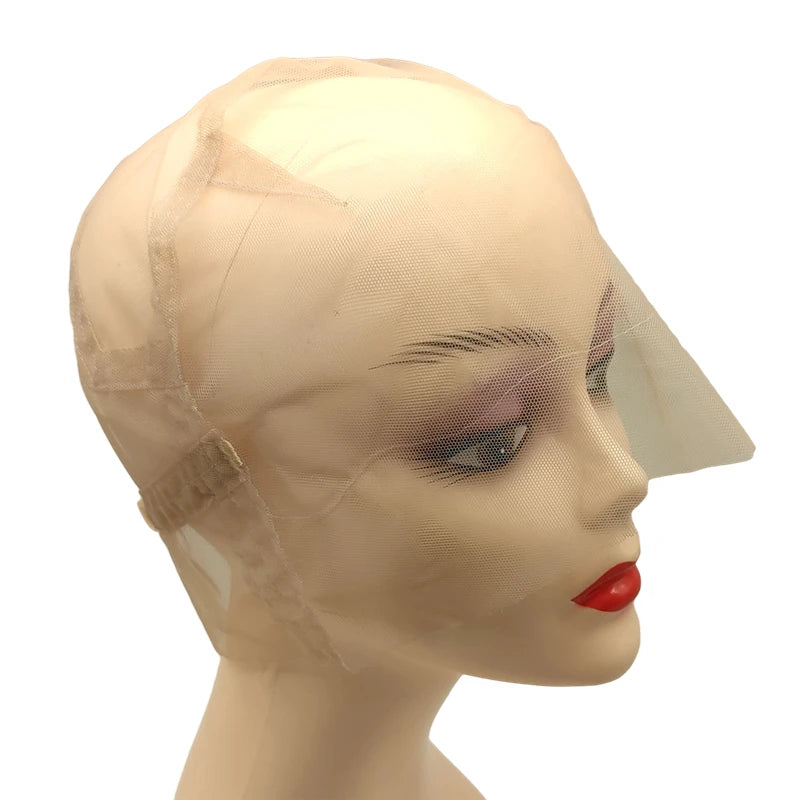 Full lace 360 cap braiding front lace cap to make wig human hair lace frontal wig large cap Adjustable Stretch