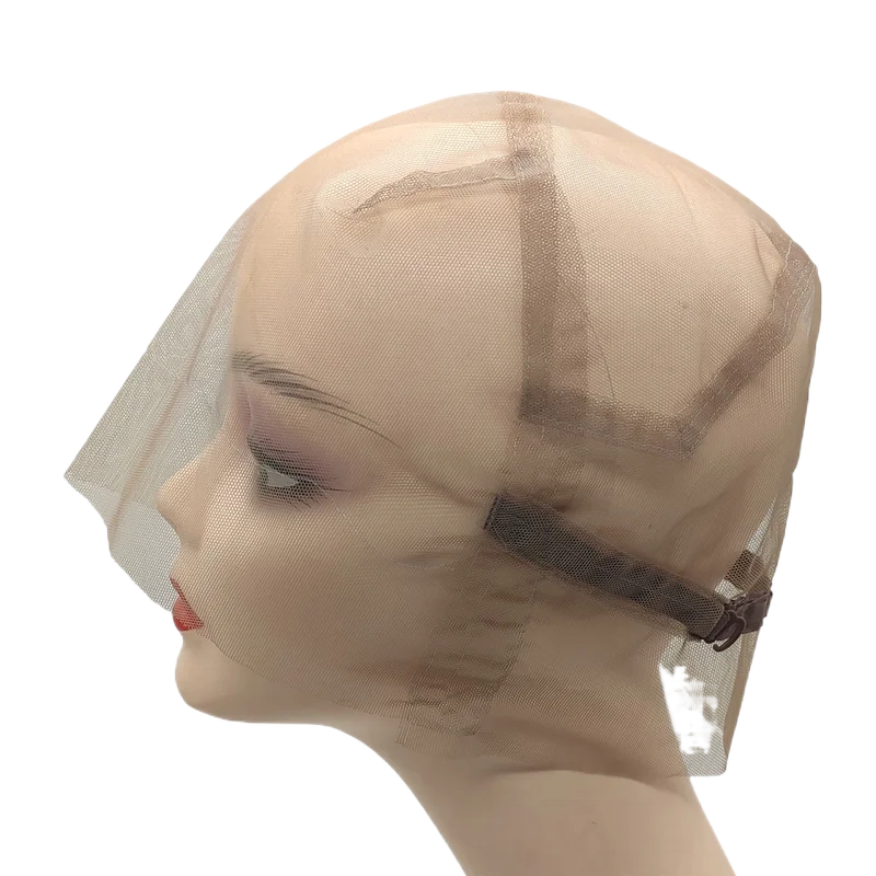 Full lace 360 cap braiding front lace cap to make wig human hair lace frontal wig large cap Adjustable Stretch