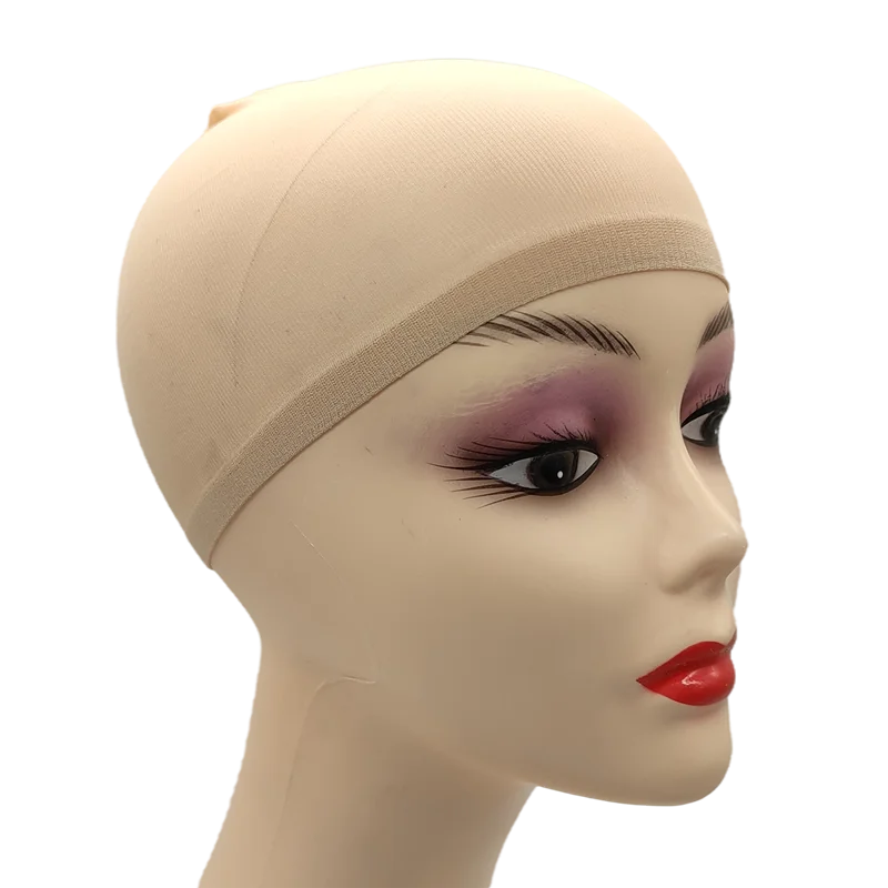 24pcs/Bag Top Stocking Wig Cap Hair Net For Weave Hair Wig Nets Black Brown Stretch Mesh Wig Cap For Making Wigs