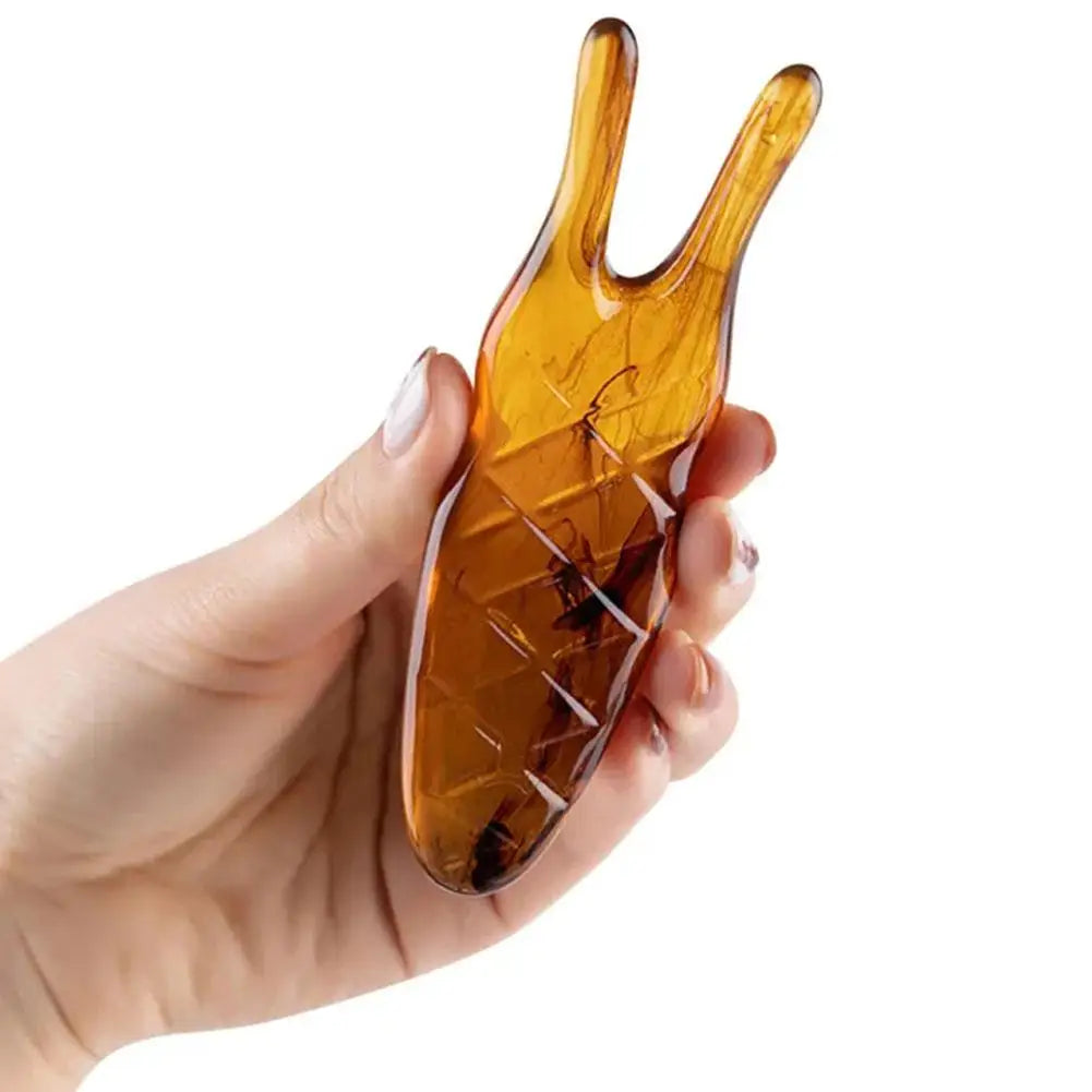 Resin Nasal Scraper Face Scraping Massage Plate Reduce Puffiness Nose Acupressure Massage Face Care Tool