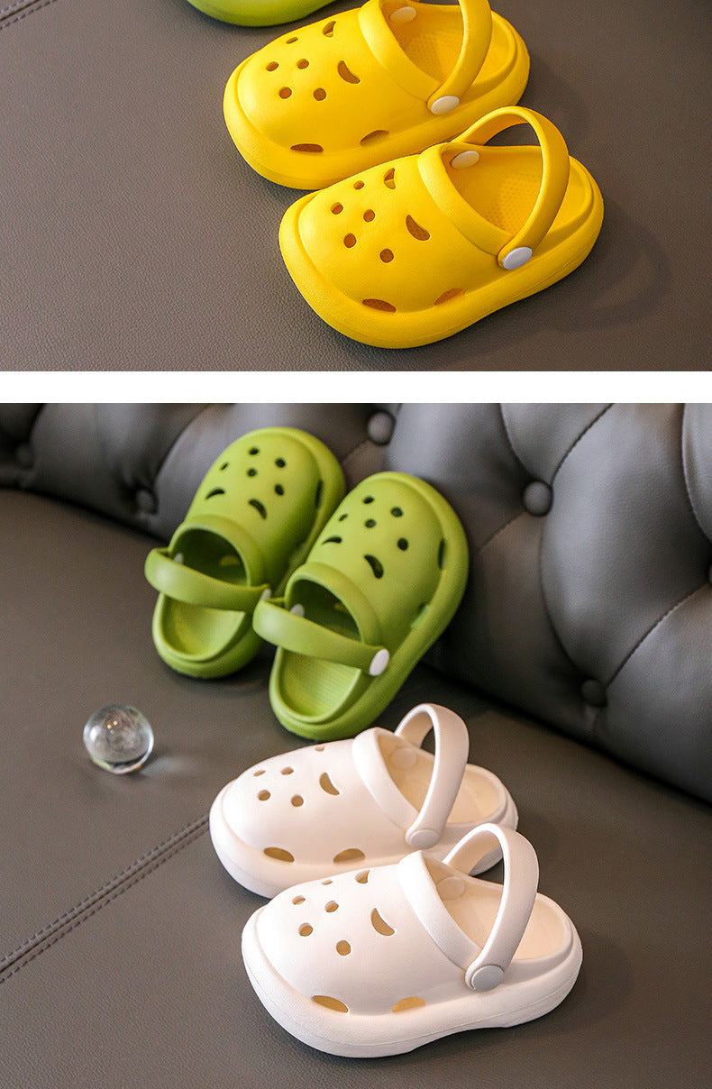 2023 Boys Girls Summer Kids Clogs Children's Hole Shoes Infant Indoor Slippers Non-Slip Beach Sandals Toddler Baby Home Shoes