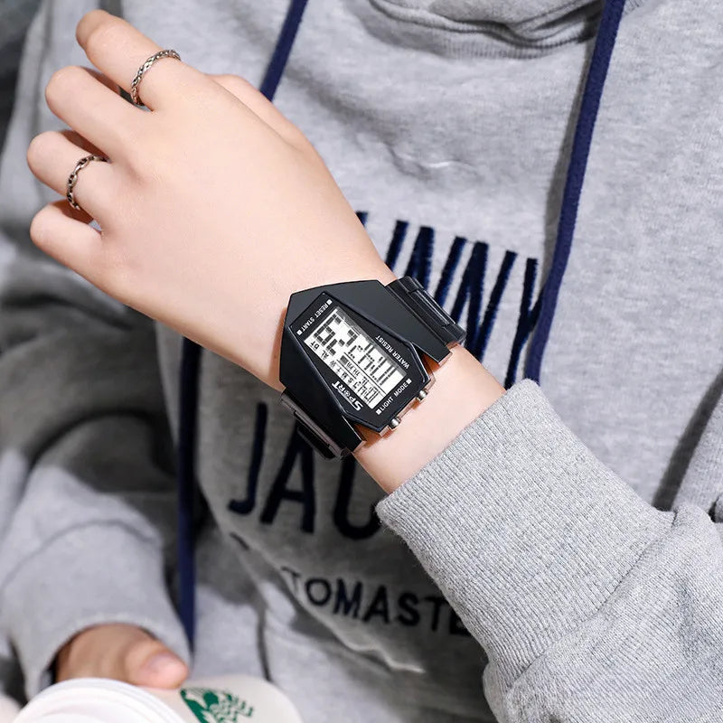Kegllect Men Digital Watch Life Waterproof Multifunctional Time Date Alarm Luminous Sports Watches