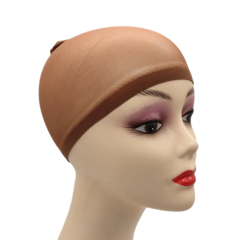 24pcs/Bag Top Stocking Wig Cap Hair Net For Weave Hair Wig Nets Black Brown Stretch Mesh Wig Cap For Making Wigs