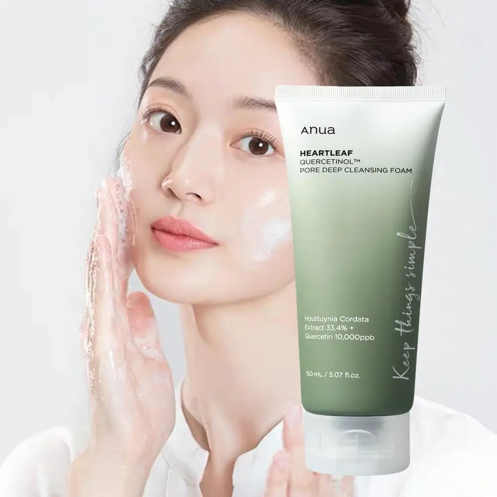 150ml Korean Deep Cleansing Cleanser Deep Cleansing Pores Moisturizing Refreshing Oil Control Cleanser Foam Skin Care Product