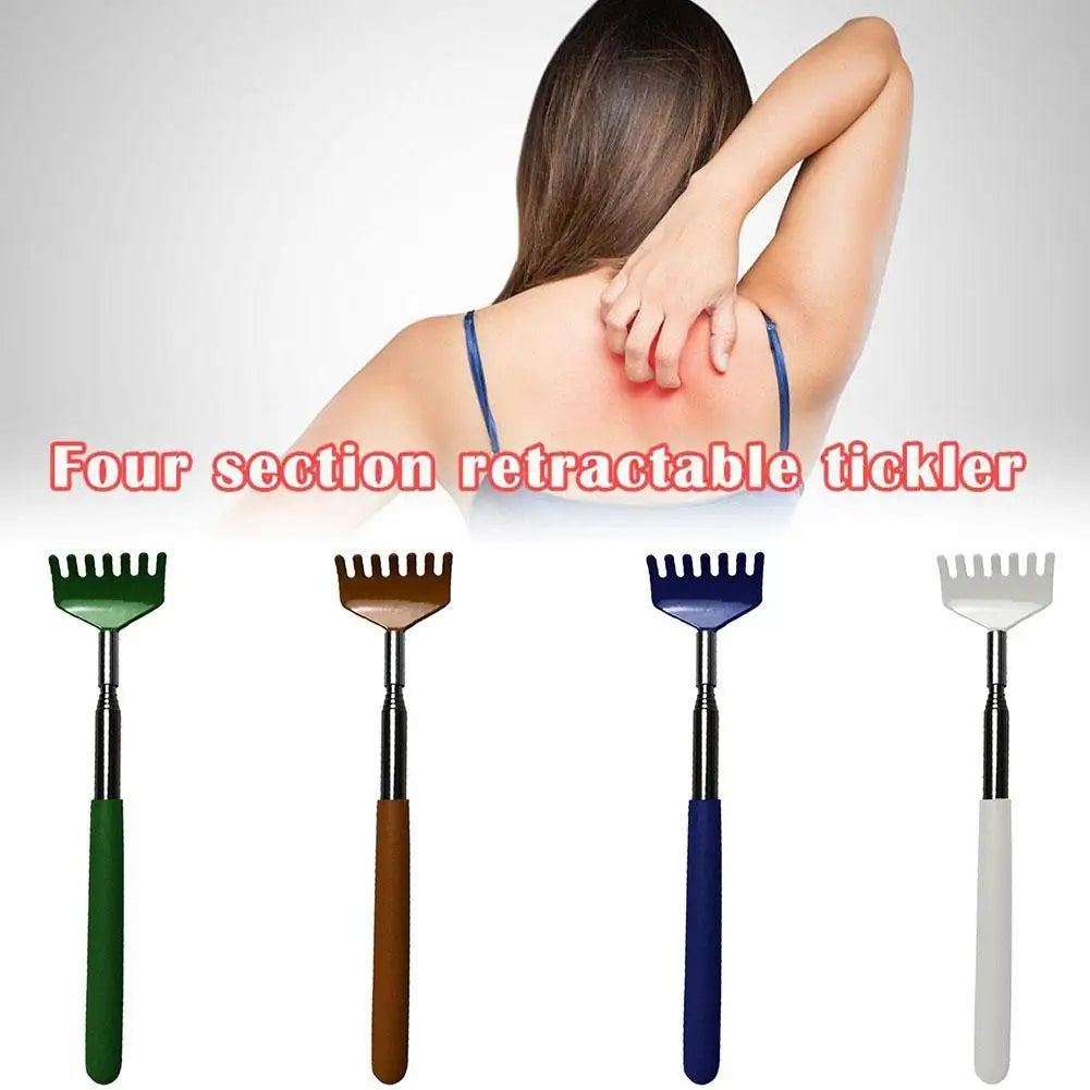 Adjustable Back Scratcher Steel Back Massage Telescopic Anti Itch Claw Massager Back Massage For Elders Tickle Massage Stick