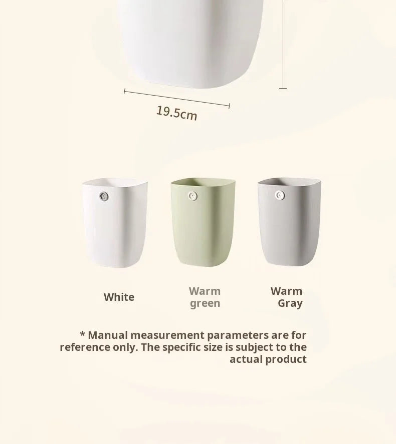 Trash can, large capacity living room, bedroom, garbage basket, kitchen, trash can, pressure-free ring, large paper basket