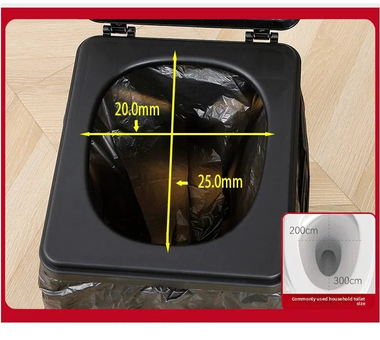 Outdoor camping stylefoldable toilet travel self-driving car toilet emergency portable toilet stool toilet stool