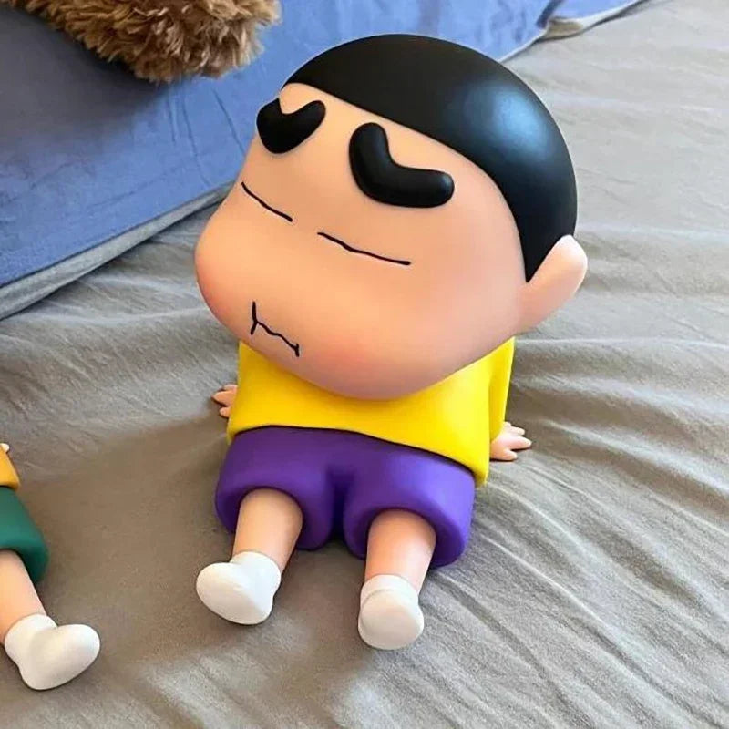 Cartoon Crayon Shin-Chan Boochan Phone Holder Desktop Anime Ornaments Watching Tv Cartoon Phone Support Cute Doll Gifts