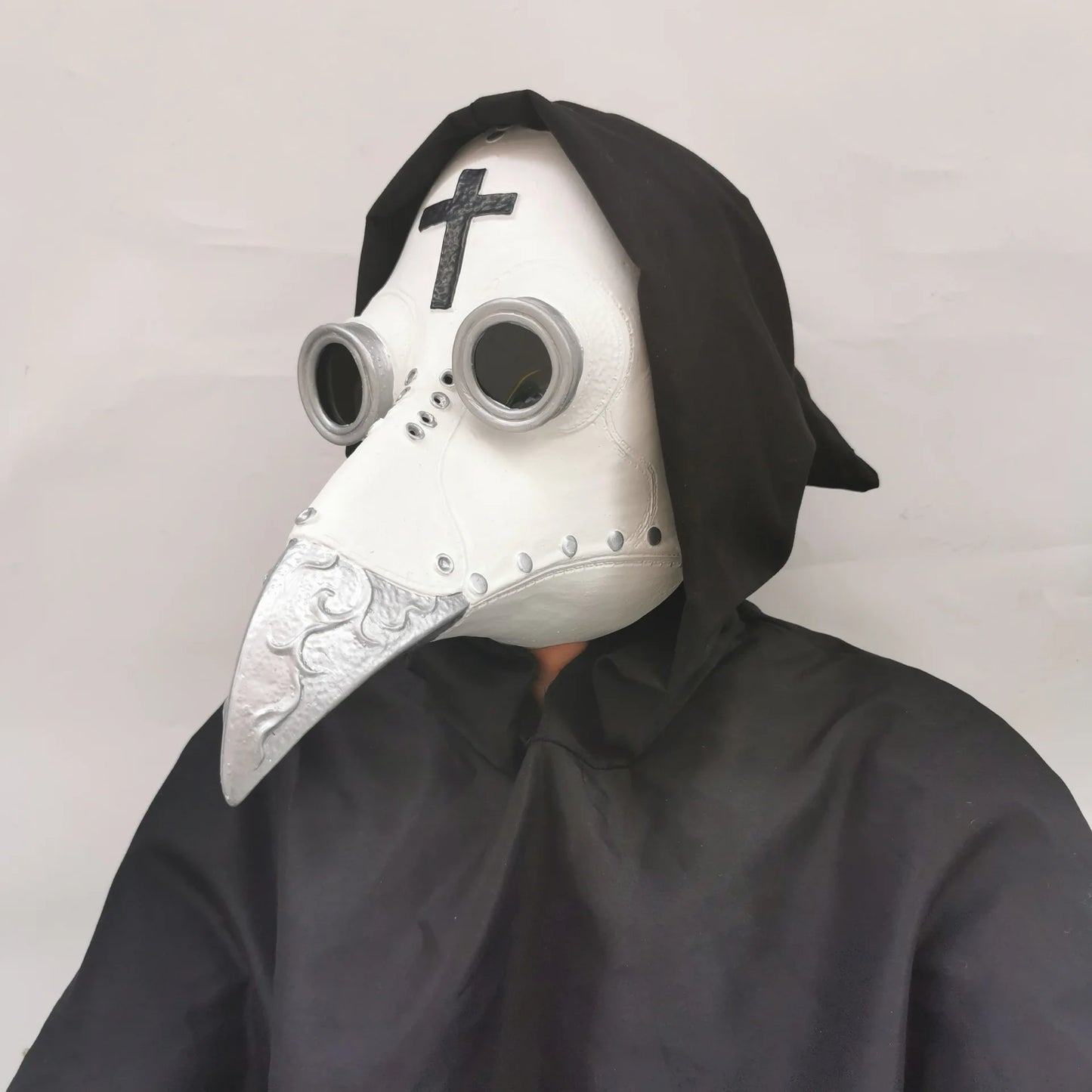 Steampunk Plague Doctor Mask Long Nose Bird Beak Leather Masks Cosplay Party Masquerade Halloween Carnival Costume Props