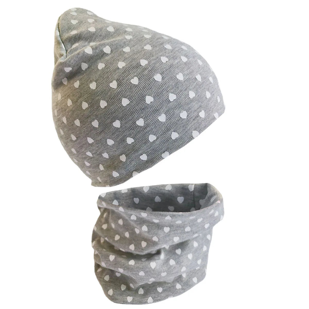 Spring Autumn 2PCS Baby Beanie Hat Scarf Stars Print Warm Toddler Hat Scarf for Girls and Boys Infant Hats Set Kids Skull Caps