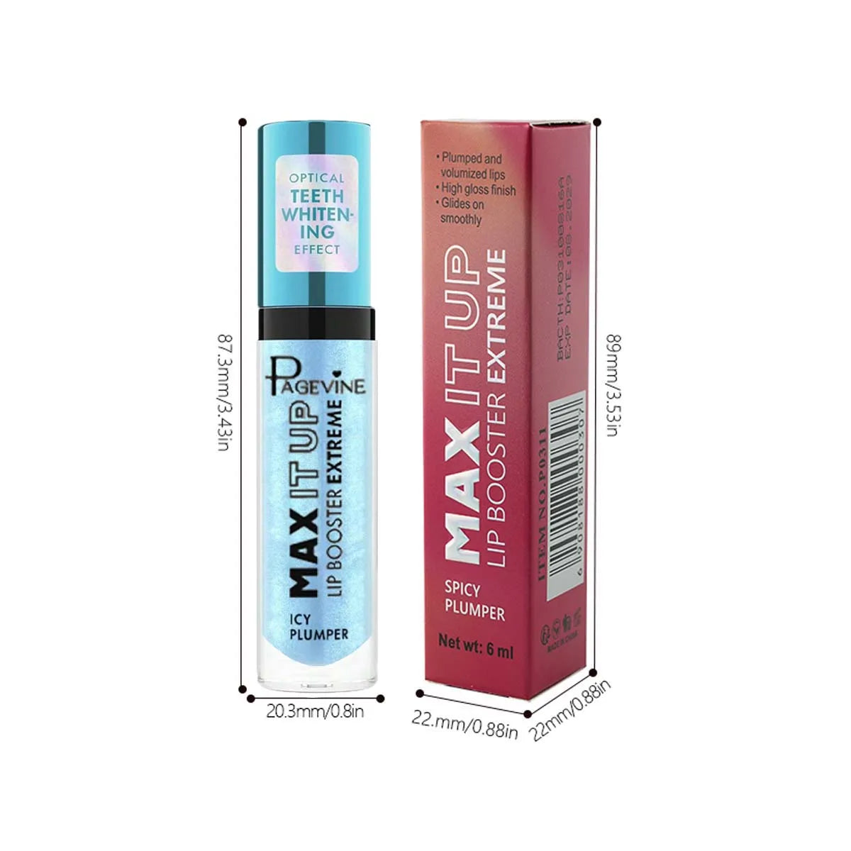 Three color sexy liquid gloss lipstick lip gloss, whitening and long-lasting waterproof, plump makeup and cosmetics