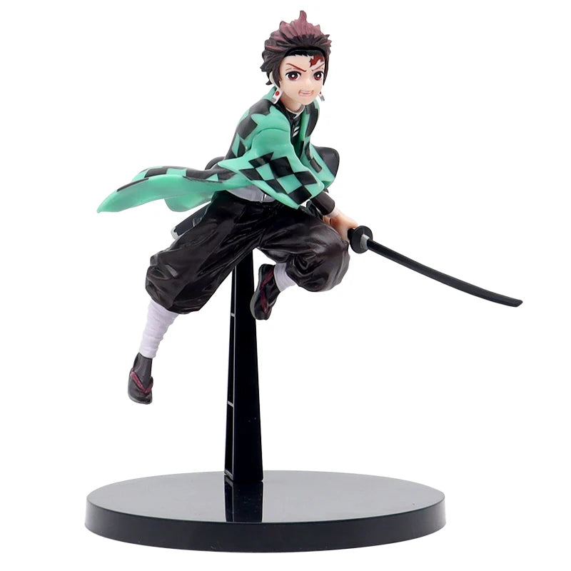 Kimetsu no Yaiba Kamado Tanjirou Anime Demon Slayer Combat version Action Figure Agatsuma Zenitsu Nezuko Warrior Model Toys