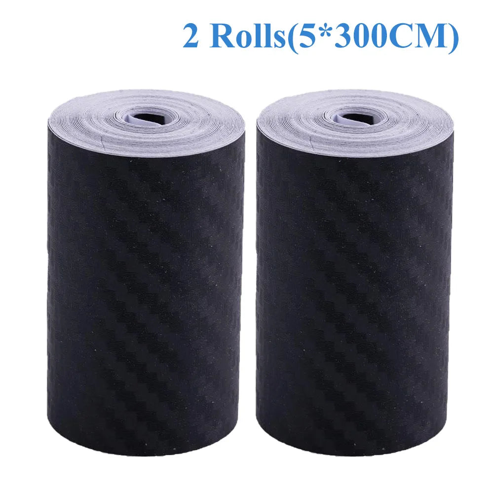 1/2/3PCS Nano Carbon Fiber Car Tape Car Door Edge Guards Side Mirror Anti-Scratch Collision Strip Waterproof Protector Film Tape